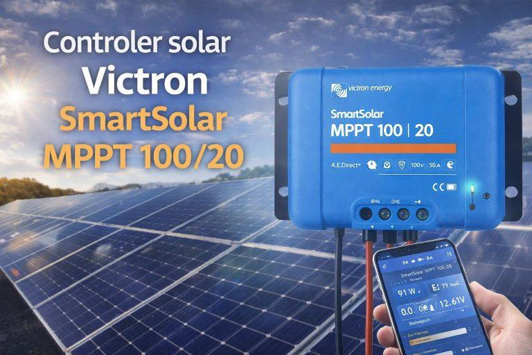 Maximizează energia solară: Cum te ajută controlerul Victron SmartSolar MPPT 100/20 să nu pierzi niciun watt