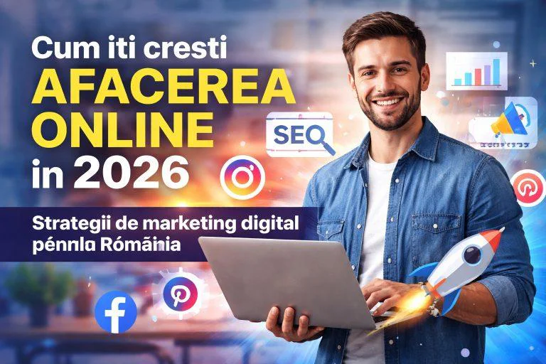 Cum îți crești afacerea online în 2026: strategii de marketing digital care chiar funcționează în România