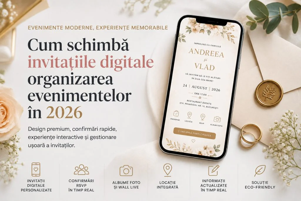 Cum schimbă invitațiile digitale organizarea evenimentelor în 2026
