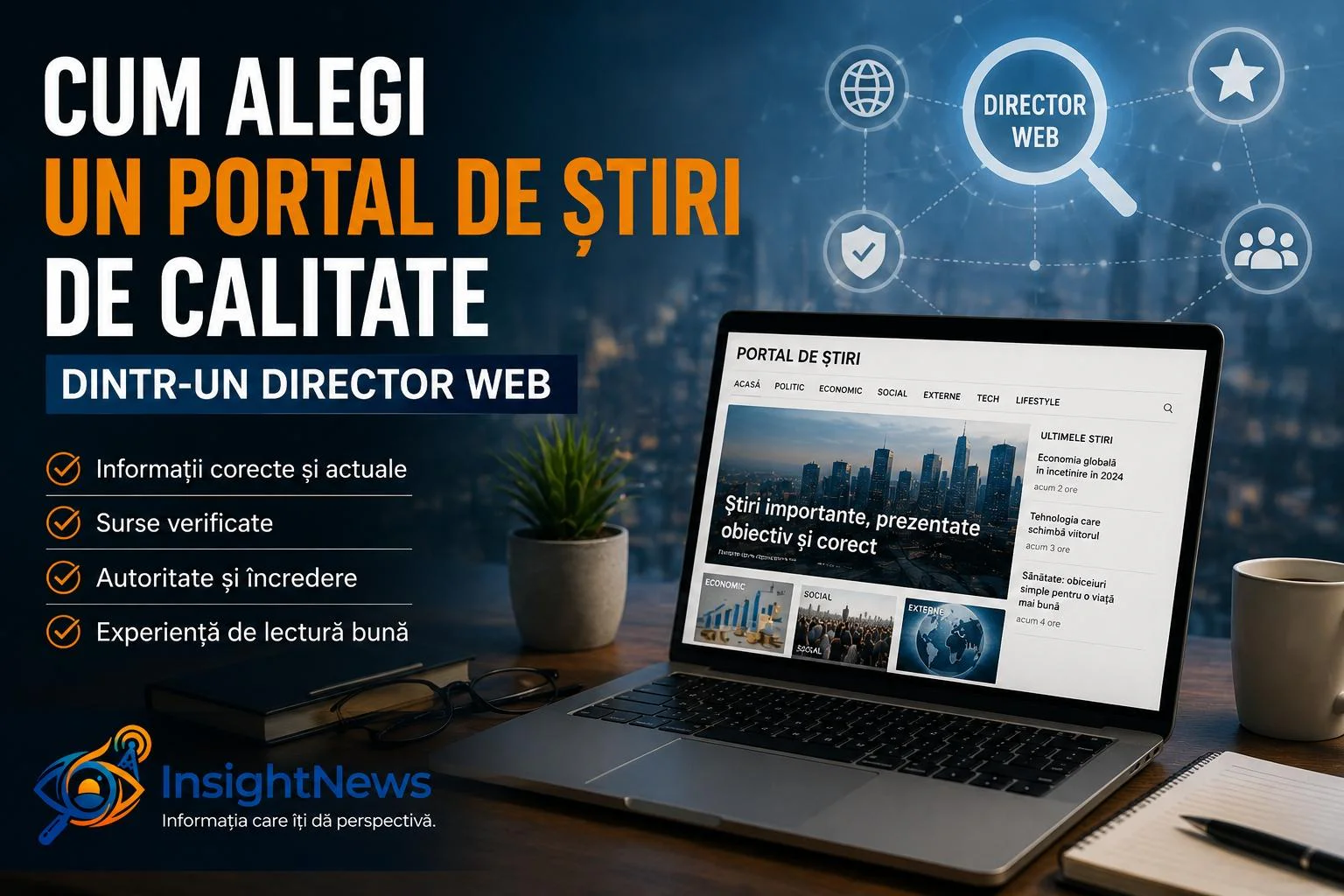 Cum alegi un portal de știri de calitate dintr-un director web